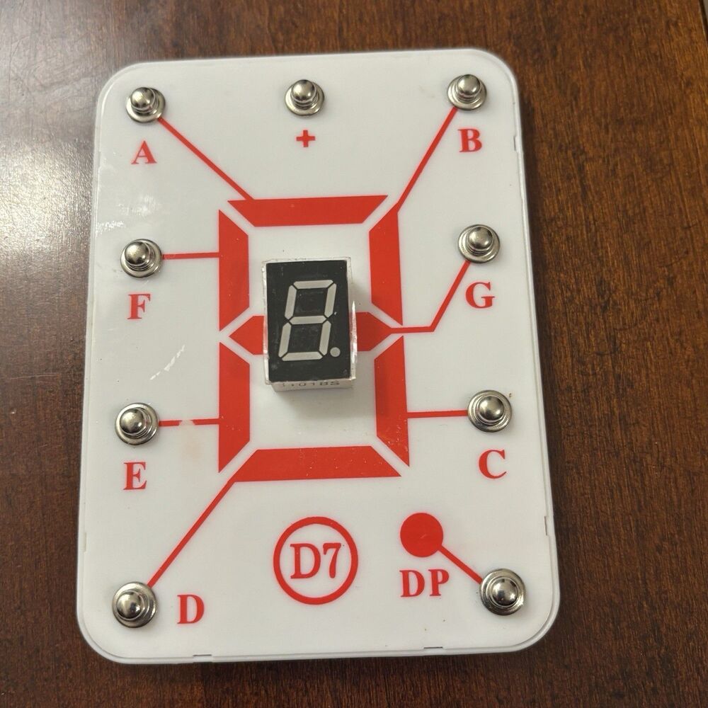 7-Segment LED Display Module D7 Snap Circuits Digital Component Educational Toy - Picture 2 of 4